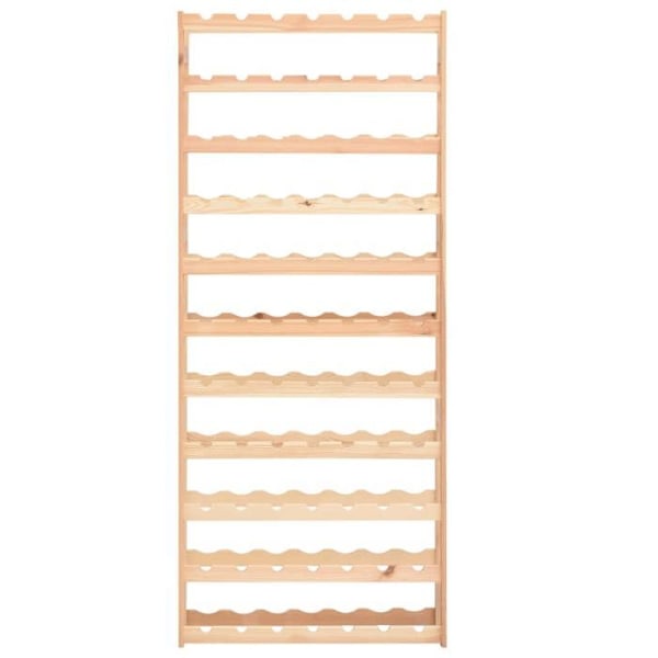 Casier til opbevaring af vinflasker i beige fyrretræ til 77 flasker DEC024345 Beige
