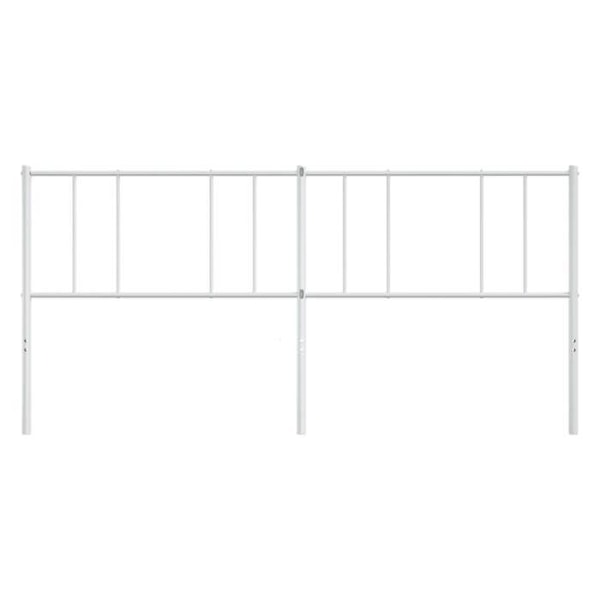 Hovedgærde - TDL - 180 cm - Metal - Hvid - Klassisk tidløs Vit
