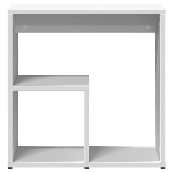 Sæt med 2 sideborde stue møbler natborde 50 x 30 x 50 cm hvidt ingeniørtræ DEC032613 Vit