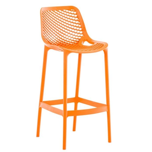 Baari-tuoli - Moderni muotoilu - Oranssi - Polypropeeni - Ergonominen - Vedenkestävä Orange