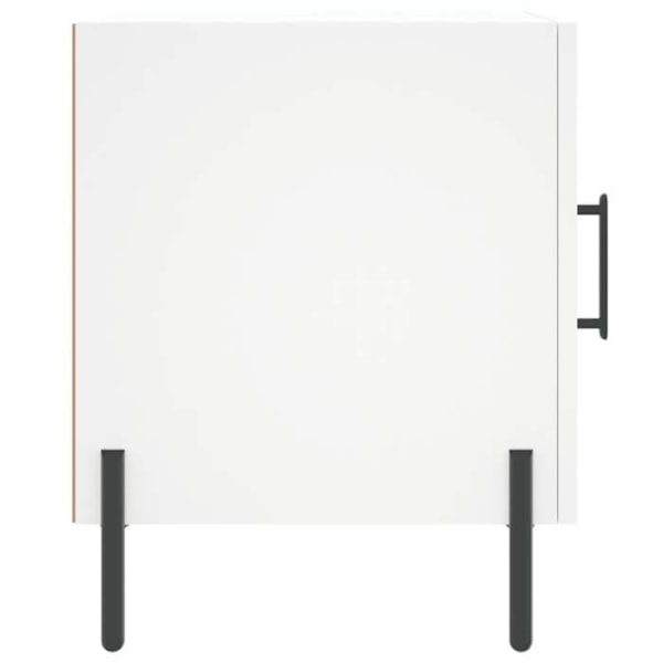 Natskab med skab med dør 40 x 40 x 50 cm hvidt ingeniørtræ DEC033389 Vit