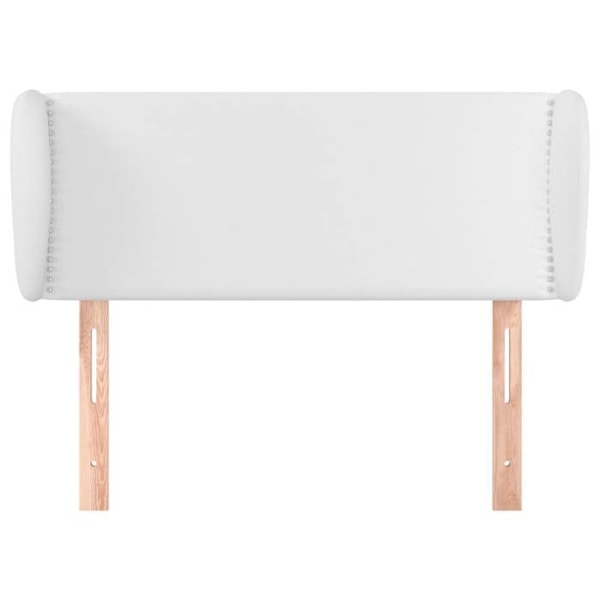 Hovedgærde - Hvid - 103x23x78/88 cm - Syntetisk læder - Klassisk - Holdbar Vit