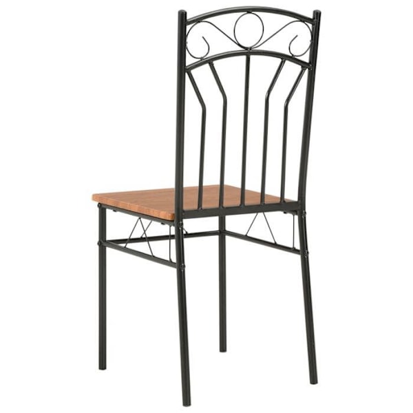 Matstolar - Set med 2 - Brun - MDF - Klassisk design - Inomhus kastanj