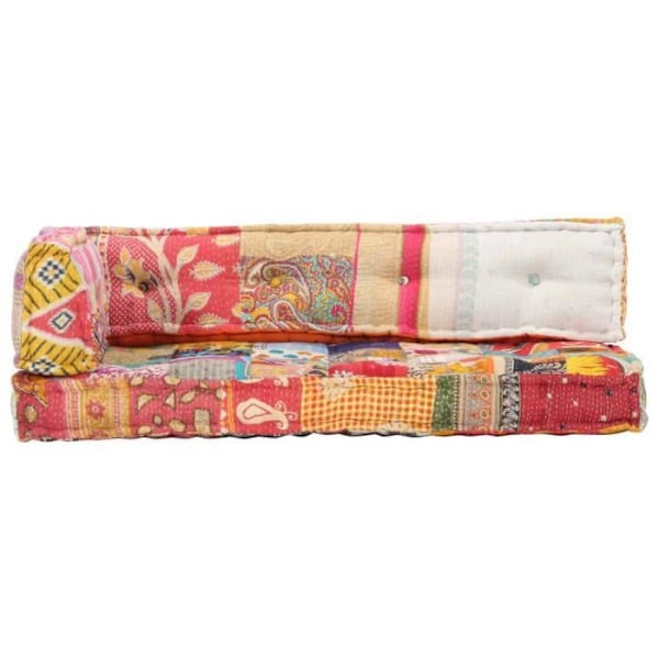 Couch cushion-paletten 100 % bomuld multicolor patchwork 120 x 80 x 39 cm DEC021318