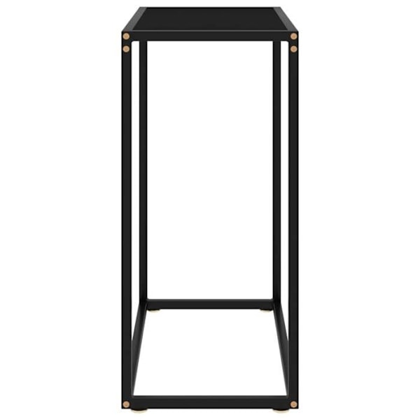 Konsolbord praktisk til en organiseret entre 60 x 35 x 75 cm hærdet glas og sort stål DEC032142 Svart