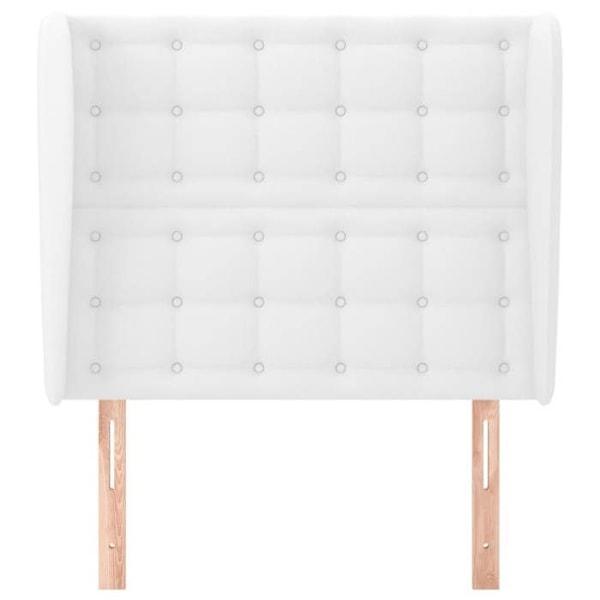 Hovedgærde - Syntetisk - 93x23x118/128 cm - Hvid - Klassisk - Holdbar Vit