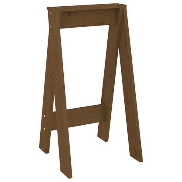Sæt med 2 barkrakke med en siddehøjde til bar 40 x 40 x 75 cm i massiv brunt fyrretræ DEC026410 kastanj