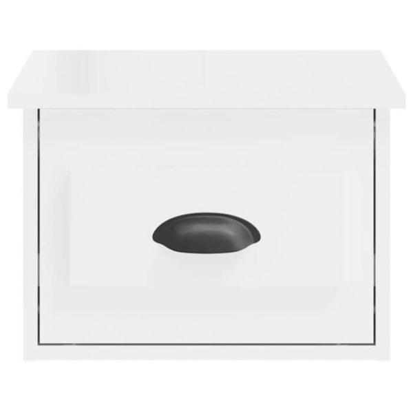 Seinävaatekaappi laatikolla 41,5 x 36 x 28 cm valkoista ingenieria-puuta DEC034237 Vit