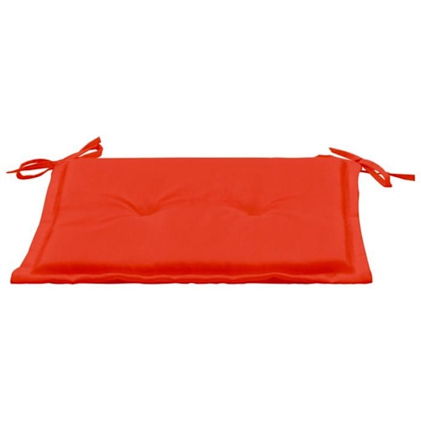 sæt med 2 havestole puder 100% vandtæt polyester rød 50x50x3 cm DEC021728