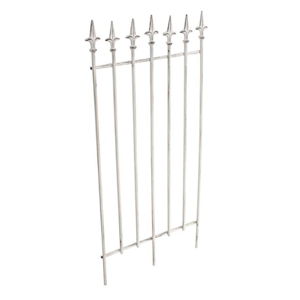 Klatrestativ til klatreplanter, haveindretning i hvidt patineret metal 10_0003872 Vit