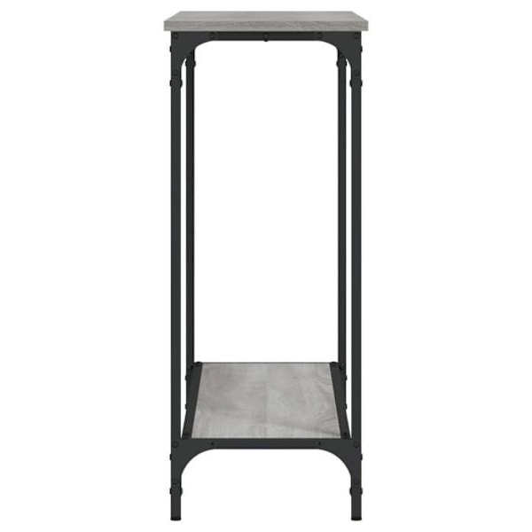 Konsolbord, 101 x 30,5 x 75 cm, grå ingenjörsträ, metallram DEC032209 kastanj