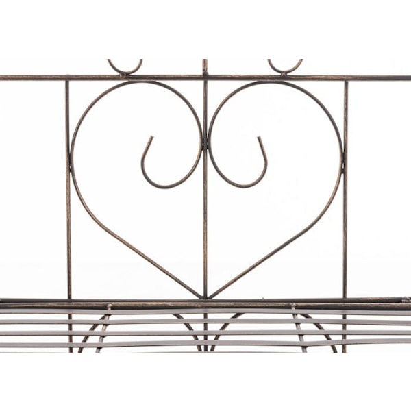 Neljä tasoa rustiikkityylinen metallihylly 160x60 cm pronssin värinen 10_0003913 Brons