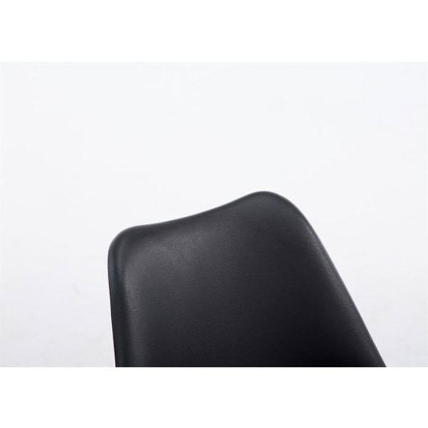 Ruokapöydän tuoli x1 skandinaavinen design PVC:stä ja mustasta muovista, 4-jalkainen vaaleasta puusta 10_0003269 kastanj