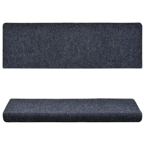 Portaikko matto 15 kpl Aiguillete kangasta 65 x 25 Sininen
