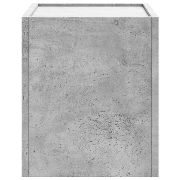 Sæt af 2 vægmonterede natborde med to skuffer 45 x 30 x 35 cm ingeniørtræ grå DEC036085 kastanj