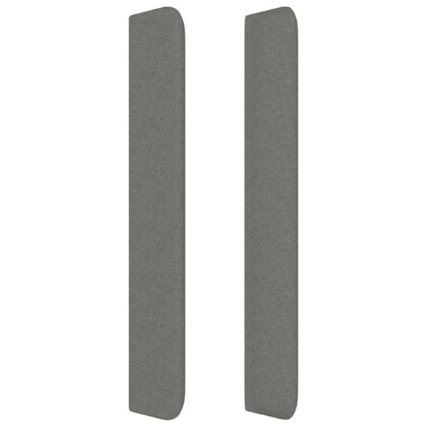 Sänggavel - TDL - 103 x 16 x 118/128 cm - Mörkgrå tyg - Justerbar höjd - Klassisk design Grå