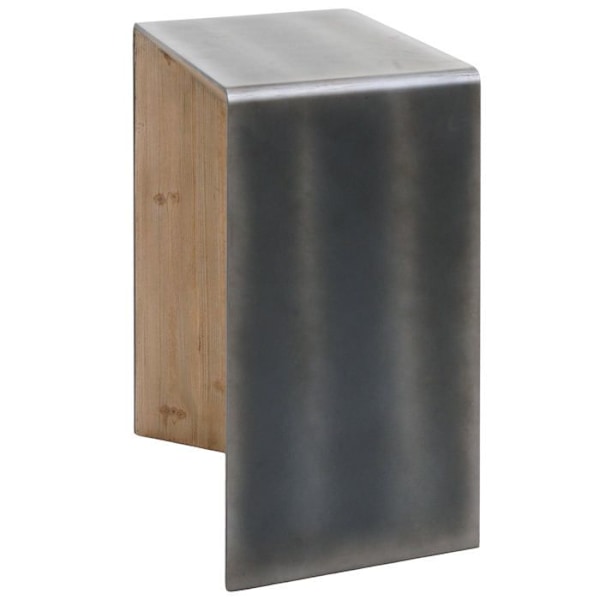 Konsolbord i industriell design i trä och MDF 80x60x40 cm metallutseende 04_0008492 kastanj