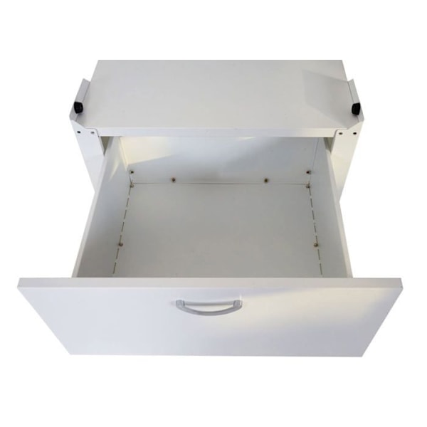 Lavemaskinebænk med skuffe 33 x 61 x 62 cm hvid 04_0007837 Vit