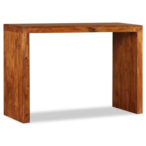 Massivtræskonsolbord med honningfarvet finish 110 x 40 x 76 cm DEC031747 kastanj
