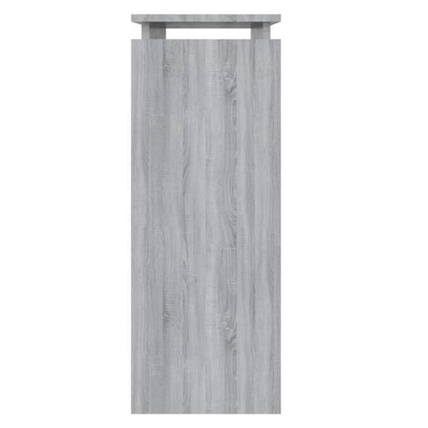 Praktisk konsolbord med hylder til en organiseret entré 80 x 30 x 80 cm grå ingeniørtræ DEC032251 kastanj