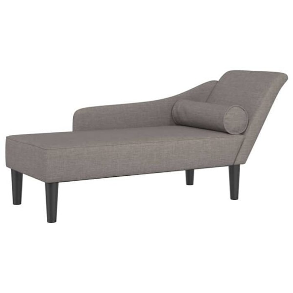 Meridienne chaise longue sisätiloille taupe-kangaspäällisillä DEC026101 Mol
