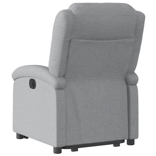 Fauteuil relax TV med komfortabel polstring, elektrisk løftefunktion i lys gråt stof DEC027907 Grå