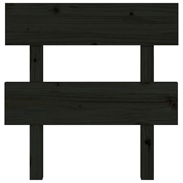 Hovedgavl - Ikke specificeret - 103,5x81 cm - Massiv træ - Sort - Moderne Svart