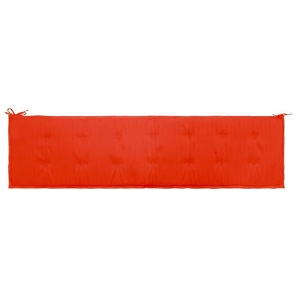 Vandafvisende havemøbelsæde 200 x 50 x 3 cm 100 % polyester rød DEC021738