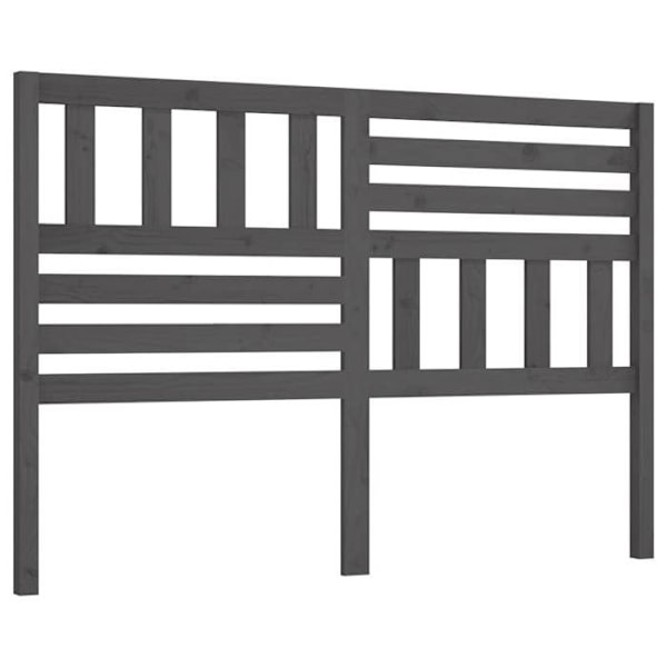 Sänggavel - Furu - 126x100 cm - Grå - Nutida - Elegant design Grå