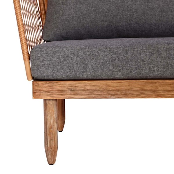 Havemøbler sofa, stol og bord i akacietræ, stål og mørkegrå puder 04_0008317 kastanj