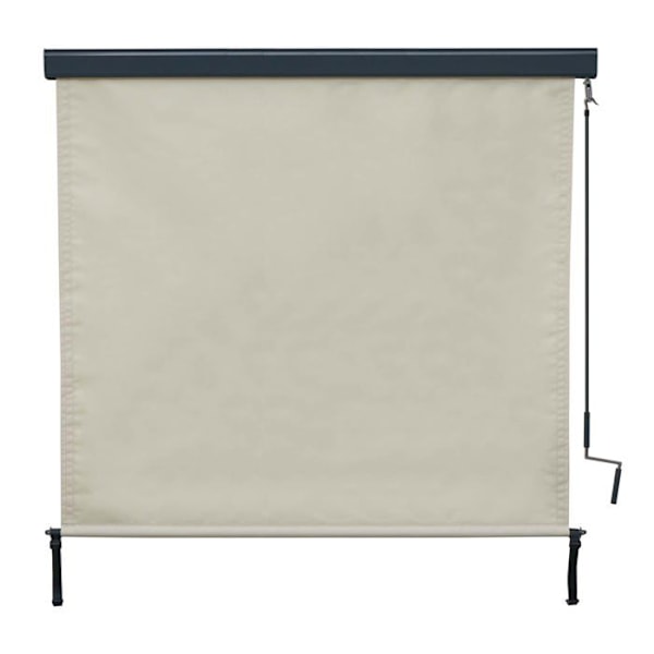 Fönster rullgardin vertikal skärmar UV-skydd 50 250 x 180 cm kräm beige 04_0005775 Beige