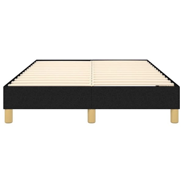 Sommier med lameller på ben sengestel 120x200 cm sort stof TDL0207031 Svart