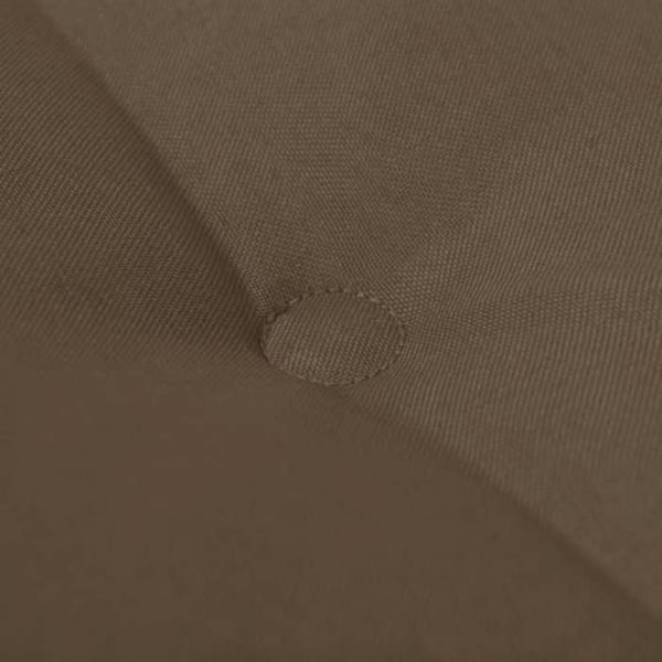 Bänkdyna 100 % polyester vattentålig taupe 120 x 50 x 3 cm DEC021750