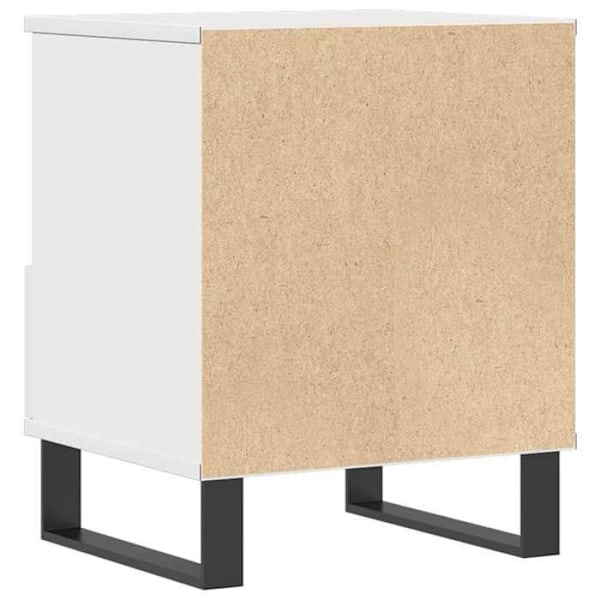 Natskab med skuffe og åbent rum 40 x 35 x 50 cm hvidt ingeniørtræ DEC033368 Vit