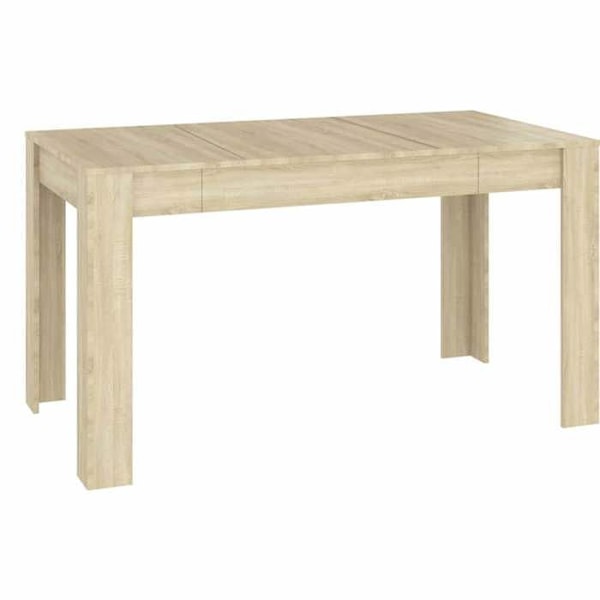 Moderne design spisebord 140 x 74,5 x 76 cm i ingeniørtræ i eg farve DEC036848 kastanj