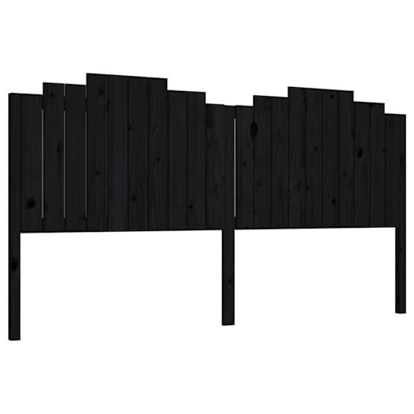 Sänggavelfäste sängsovrum möbel 206 x 4 x 110 svart furu