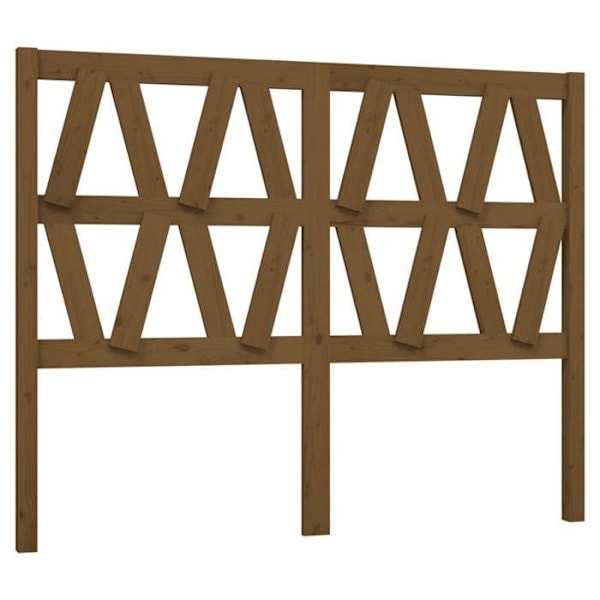 Sänggavel - Massivt trä - Ljusbrun - 146x100 cm - Modern stil - Design Ljusbrun