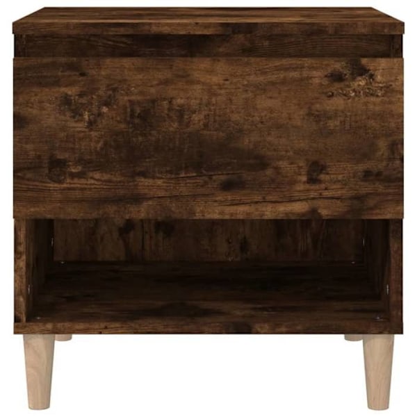 Natskab med skuffe og opbevaringsplads 50 x 46 x 50 cm brune ingeniørtræ DEC033667 kastanj