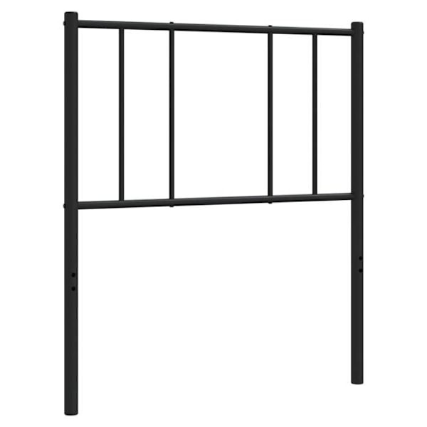 Hovedgærde - TDL - 90 cm - Sort metal - Klassisk stil - Elegant design Svart