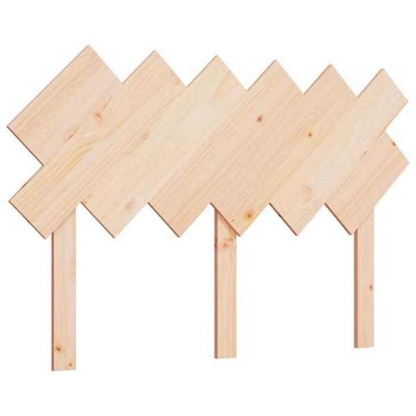 Hovedgavl til seng, tilbehør til soveværelse, palledesign, 122,5 x 3 x 80,5, massiv fyrretræ.