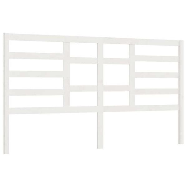 Sänggavel tillbehör sovrum möbel 206 x 4 x 104 cm vit furuträ TDL0203712