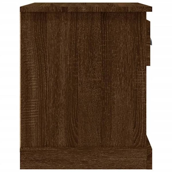2 kpl yöpöytiä laatikolla ja avoimella osastolla 39 x 39 x 47,5 cm ruskeaa puuinsinöörityötä DEC035831 kastanj