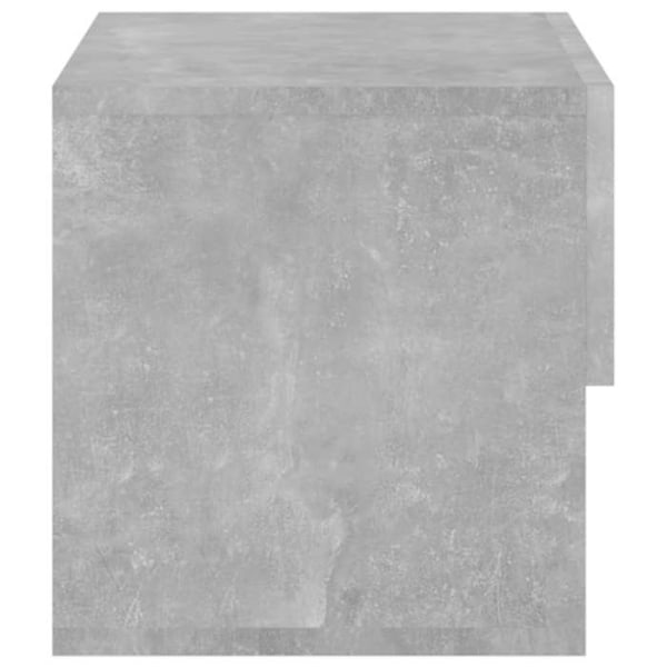Væghængt natbord 46 x 29,5 x 30 cm i gråt ingeniørtræ DEC034292 kastanj