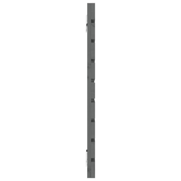 Hovedgavl accessory til seng soveværelse vægmonteret møbel paletstil 126 x 3 x 63 massiv træ grå