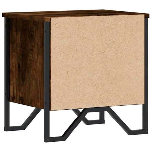 2 kpl yöpuukkeja avoimella osastolla 40 x 30 x 40 cm ruskeaa teknistä puuta ja metallia DEC035074 kastanj