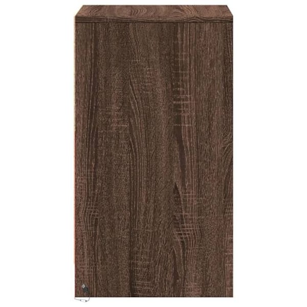 Yöpuuseinä LED-valolla ja 3 laatikolla 38 x 34 x 61 cm ruskeasta puuinsinööristä DEC032799 kastanj