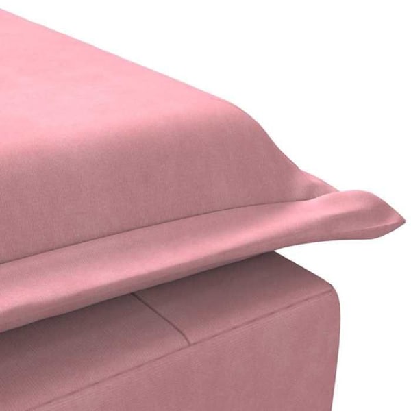 Meridienne chaise longue pour interieur de massage avec traversin en velours rose DEC026158 Rosa