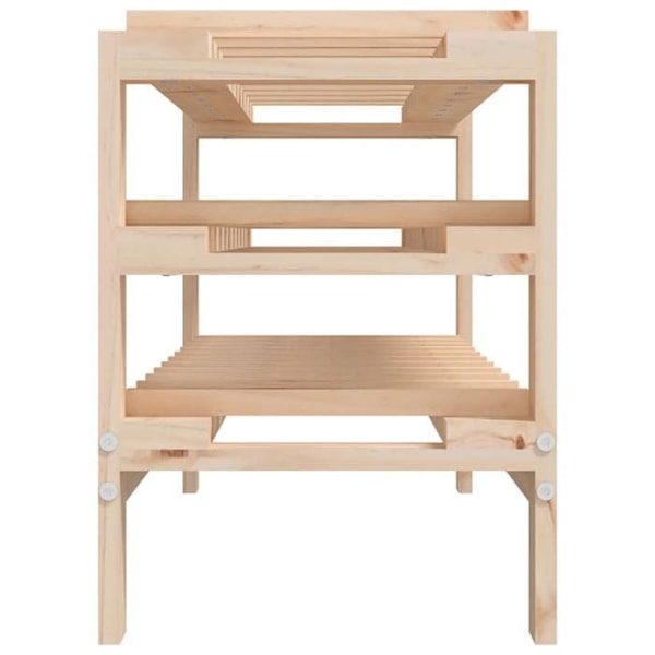 Casier för flaskor, hylla för förvaring upp till 30 vinflaskor 109,5 x 30 x 42 cm i furu DEC024351 kastanj
