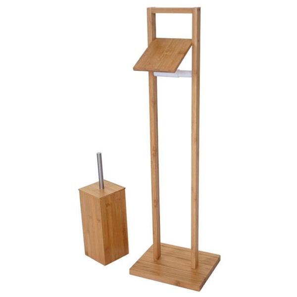 Accessoires til badeværelse toiletpapirholder bambus badevært 04_0004759 Guld