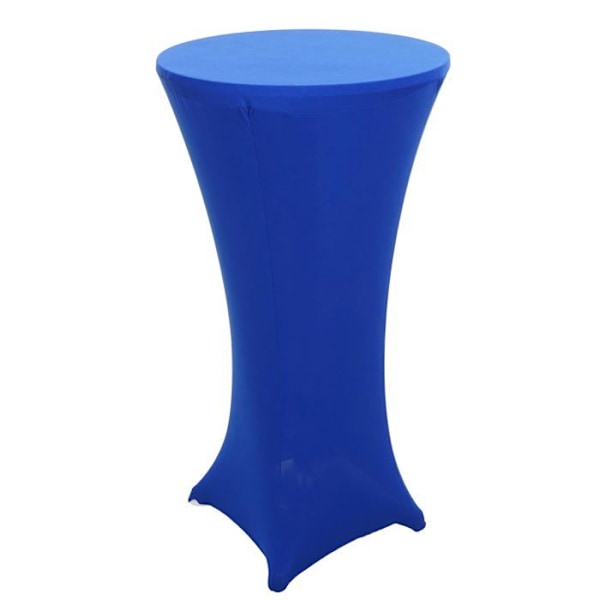 Ensemble bord för bar + justerbar bordsduk för bar med diameter 60 cm, blå duk 04_0006776 Blå